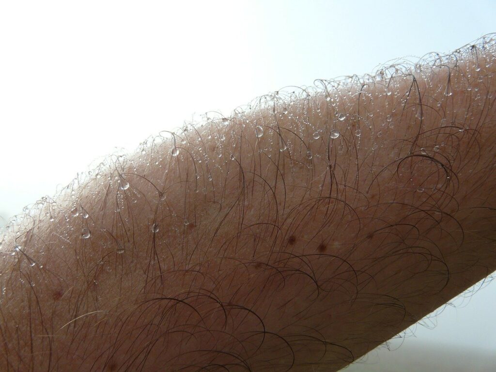 Arm and leg hair may also be removed or reduced in amount by men.